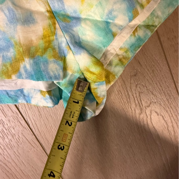 ZIMMERMANN High Tide Belted Ikat Linen Silk Shorts - Picture 6 of 8